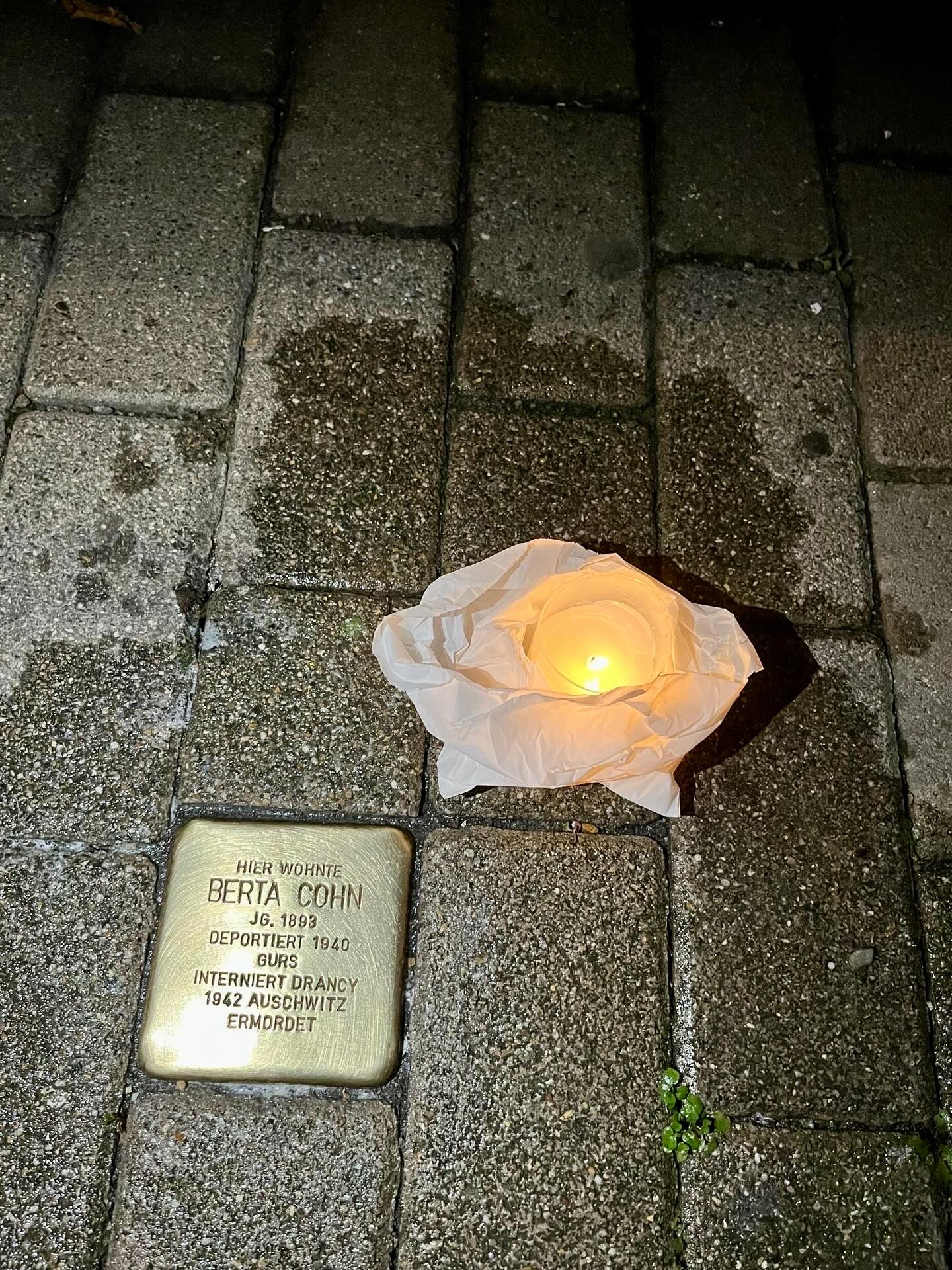 „Ein Mensch ist erst vergessen, wenn sein Name vergessen ist“- Gunter Demnig  Gemeinsam mit der Initiative Stolpersteine für Konstanz haben wir, Cosima und Normen, für unsere Fraktion den Opfern des Nationalsozialismus gedacht und uns an der bundesweiten Mahnwache zum Gedenken an die Reichsprogromnacht beteiligt.  Wir putzten die Stolpersteine und erzählten die Biographien der Opfer, um ihre Geschichten lebendig zu halten und nicht zu vergessen.  Die Initiative „Stolpersteine für Konstanz - Gegen Vergessen und Intoleranz“ arbeitetet seit 2005 die Biographien der vom Nationalsozialismus Verfolgten Opfer auf, um ihnen in #Konstanz ihre Identität und Würde zurückzugeben. Danke für Eure Arbeit!  Nie wieder ist jetzt!